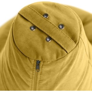 Кресло бескаркасное Mypuff груша, Горчичный, размер XXXL- Стандарт, мебельный велюр