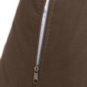 Кресло бескаркасное Mypuff груша, Горький шоколад, размер XXL- Миди, мебельный велюр (bs_424)