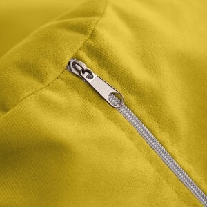 Кресло бескаркасное Mypuff груша, Желтый, размер XXXXXL- Мега, велюр