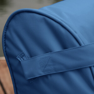 Кресло бескаркасное Mypuff лежак шезлонг, Лонг Голубой, оксфорд 600