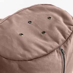 Кресло-пуф Mypuff Люкс Какао, размер XXXXL- Комфорт, мебельный велюр