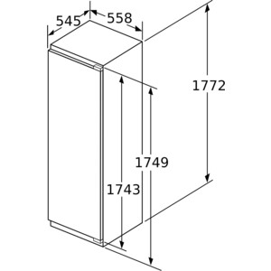Встраиваемый холодильник NEFF KI8815OD0