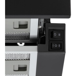 Вытяжка встраиваемая Krona Kamilla T 600 Black (1 мотор)