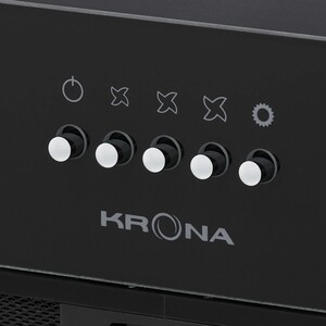 Вытяжка встраиваемая Krona WERMUT 600 DN BLACK PB BF