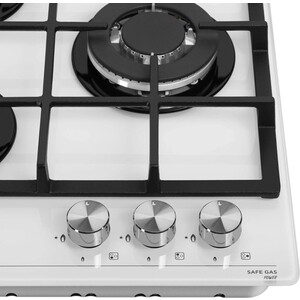 Газовая варочная панель Meferi MGH453WH GLASS POWER
