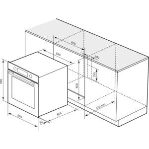 Электрический духовой шкаф MILLEN MEO 602 BL