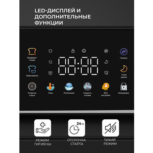 Cтиральная машина Lex LWM07014BLTHID slim