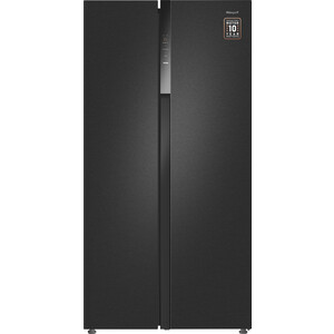 Холодильник Weissgauff WSBS 550 Inverter NoFrost Dark Grey
