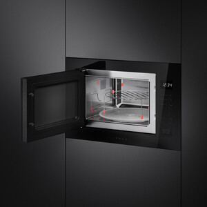 Встраиваемая микроволновая печь Smeg FMI225BI