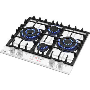 Газовая варочная поверхность Weissgauff HGG 642 BGW Double Wok Timer