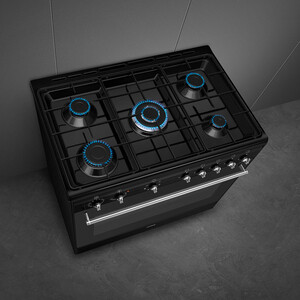 Комбинированная плита Smeg CX91GMBL
