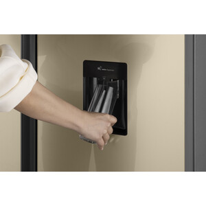 Холодильник Weissgauff WSBS 590 Inverter NoFrost Water Dispenser Beige Glass