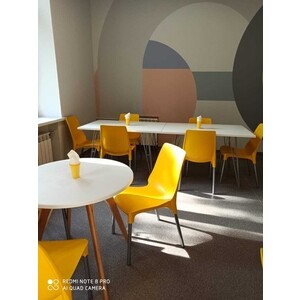Стул Sheffilton SHT-S75-1 желтый ral1021 / хром лак