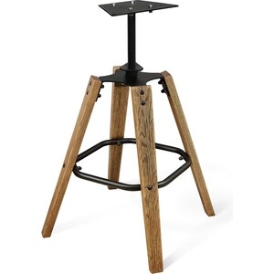 Стул барный деревянный Sheffilton SHT-ST29/S93 серый ral 7040/дуб брашированный корич/ч