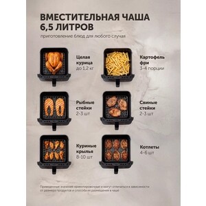 Аэрогриль Polaris PAF 9007WS черный