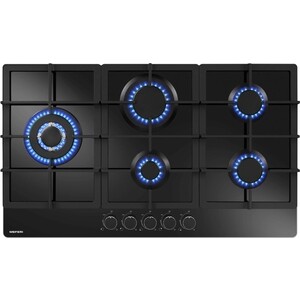 Газовая варочная панель Meferi MGH905BK GLASS ULTRA