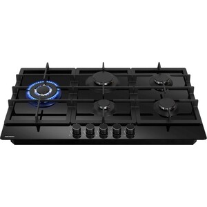 Газовая варочная панель Meferi MGH905BK GLASS ULTRA