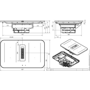 Индукционная варочная панель Smeg HHSL7844X