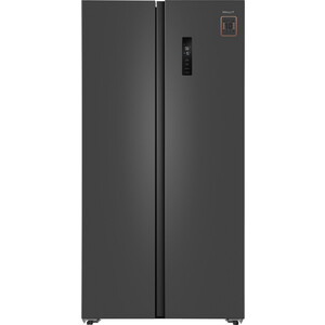 Холодильник Weissgauff WSBS 600 NoFrost Inverter Dark Grey