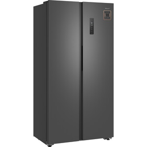 Холодильник Weissgauff WSBS 600 NoFrost Inverter Dark Grey