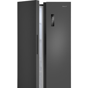 Холодильник Weissgauff WSBS 600 NoFrost Inverter Dark Grey