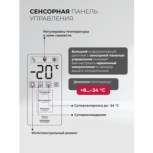 Холодильник Lex LKB400WHID