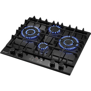 Газовая варочная панель Weissgauff HGG 642 BGH Double Wok Timer