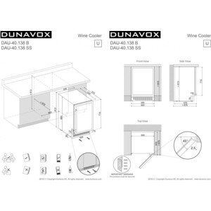 Винный шкаф Dunavox DAU-40.138B