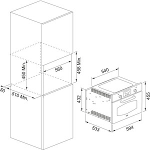 Встраиваемая микроволновая печь Franke FMW 45 CL G ON