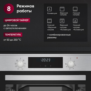 Электрический духовой шкаф Gressel U6EM58200