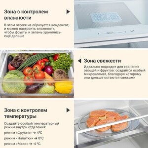 Холодильник Tesler RCD-547BI Sparkling White