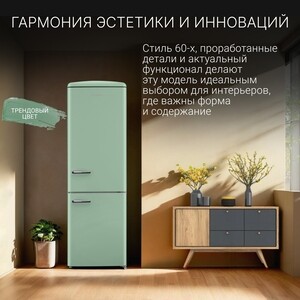 Холодильник Tesler RB-330 MINT GREEN