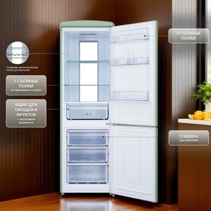 Холодильник Tesler RB-330 MINT GREEN