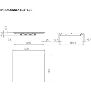 Индукционная варочная панель Elica Ratio Connex 603 Plus BL