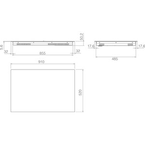 Индукционная варочная панель Elica Ratio Connex 905 Plus BL