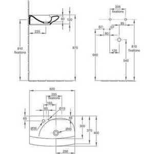 Раковина Jacob Delafon Stillness 60x40 см (E1300-09-00)