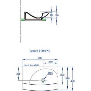 Раковина мебельная Jacob Delafon Stillness настольная без отв 60x40 (E1302-X4-00)