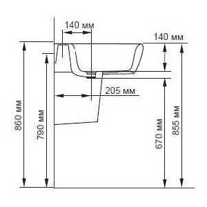 Полупьедестал Jacob Delafon Ove (E1576-00)