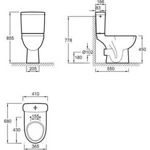 Бачок для унитаза Jacob Delafon Odeon up (E4708-00)