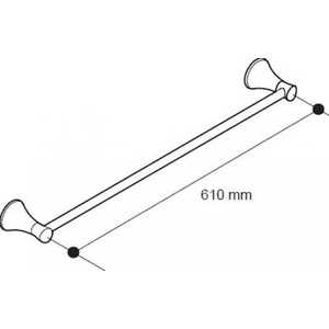 Полотенцедержатель Jacob Delafon 61 см (E13431-CP)