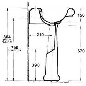 Пьедестал Jacob Delafon Revival (E1688-00)