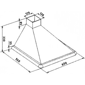 Вытяжка Elikor Сатурн 60П-180-В1Л белый/нержавеющая сталь