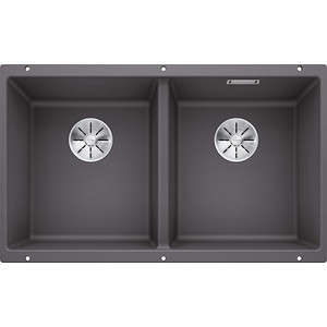 Кухонная мойка Blanco SubLine 350/350-U темная скала (523575)