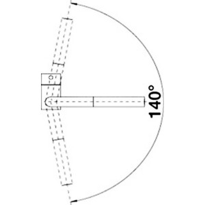 Смеситель для кухни Blanco Linus-S темная скала (518813)