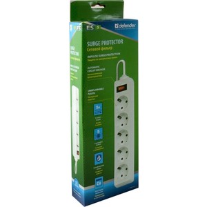 Сетевой фильтр Defender ES 5 white