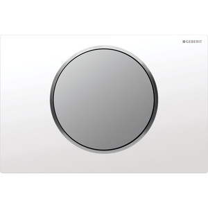 Кнопка смыва Geberit Sigma 10 белый/матовый хром (115.758.KL.5)