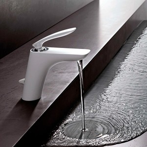 Смеситель для раковины Kludi Balance с донным клапаном, белый (520239175)