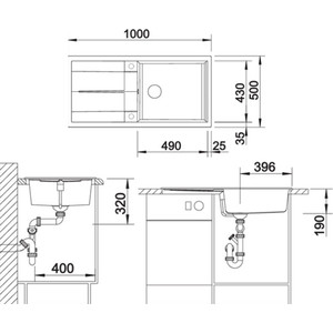 Кухонная мойка Blanco Metra XL 6 S кофе (515287)