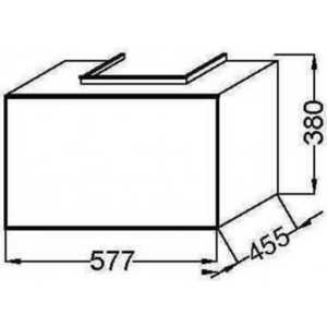 Тумба под раковину Jacob Delafon Graphik 35 коричневый (EB1066-F47)