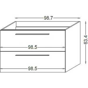 Тумба под раковину Jacob Delafon Line 100 (EB487-F26)